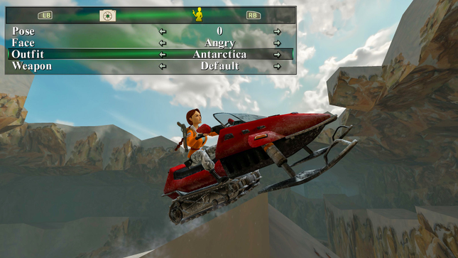 A screenshot shows the photo mode controls in the game. 